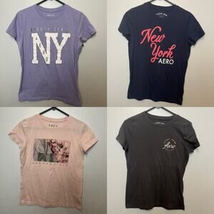 BUNDLE Aeropostale Large / XL Juniors Tshirts LOT of 4
